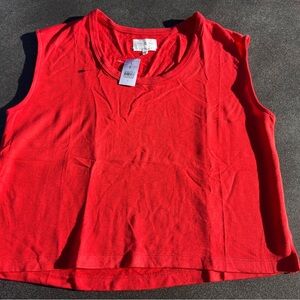 Lou & Grey Vibrant Red Tank Top